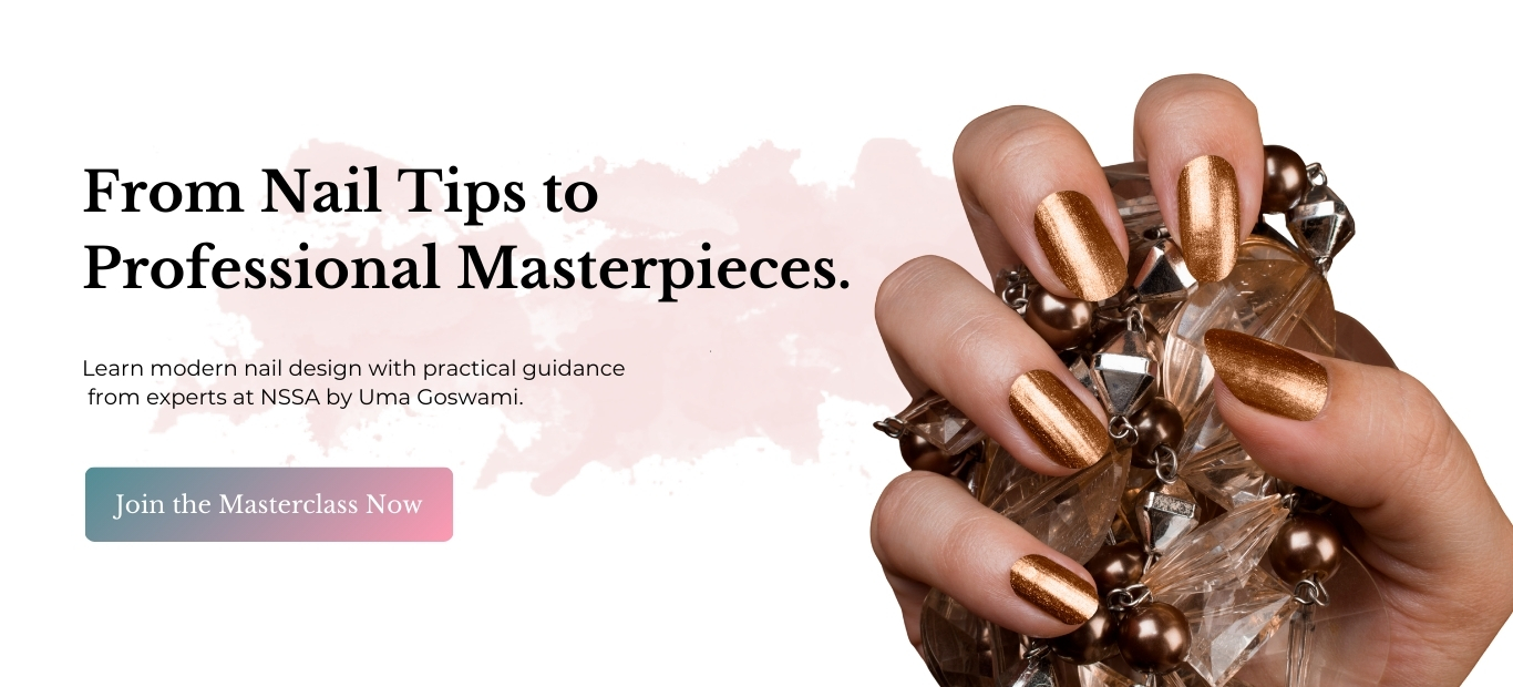 Master nail art & extensions with hands-on learning from certified experts at NSSA by Uma Goswami.